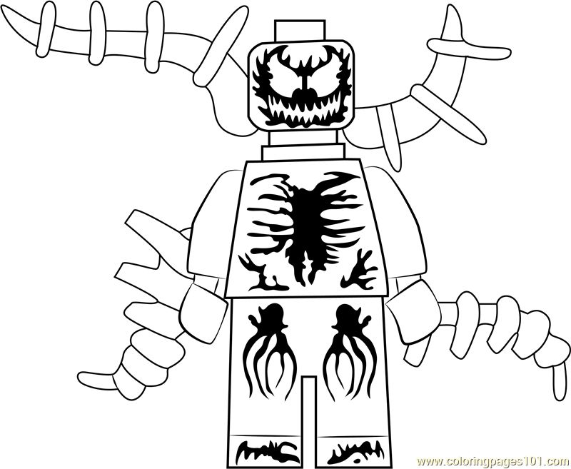 Lego Carnage coloring page