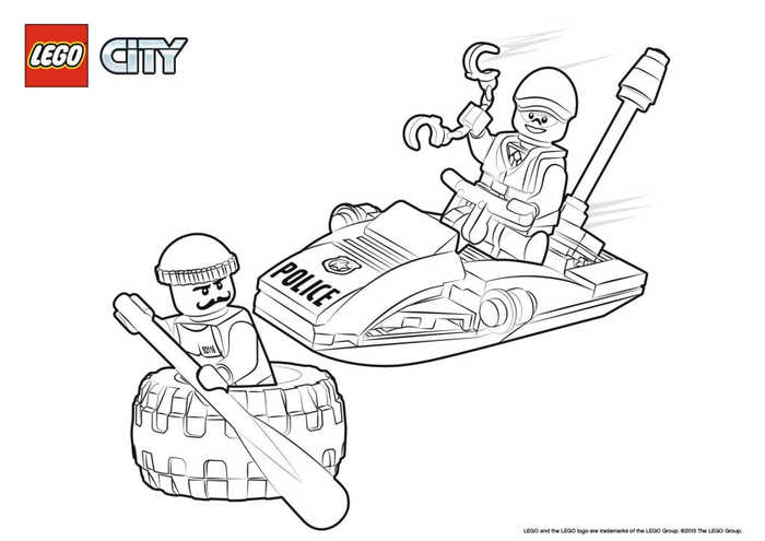 Lego City Marine Police Coloring Pages