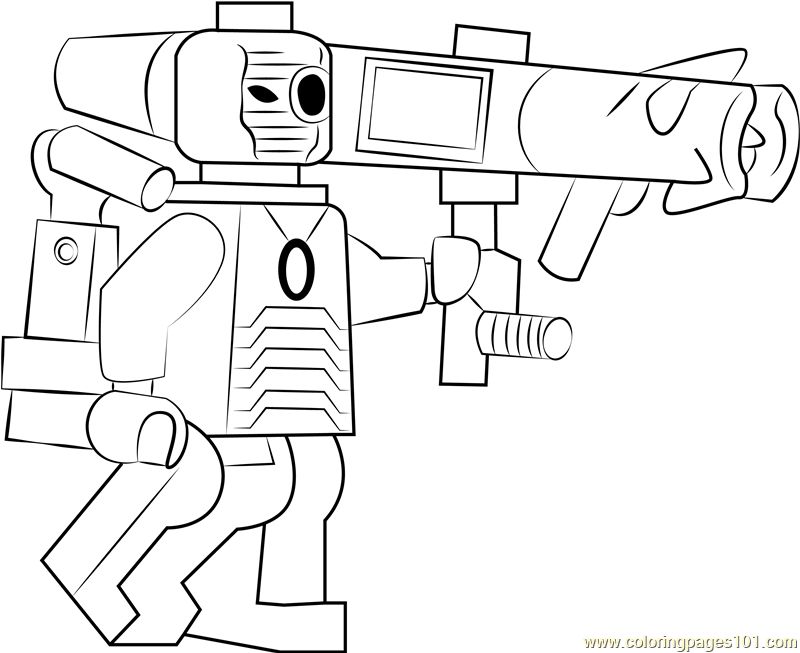 Lego Deadshot coloring page