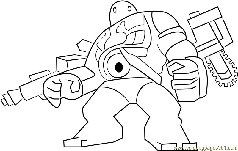 Lego Detroit Steel coloring page
