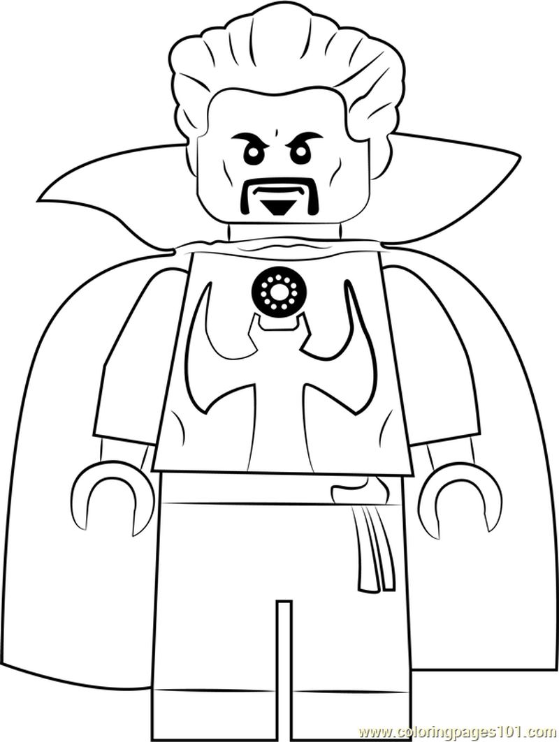 Lego Doctor Strange coloring page