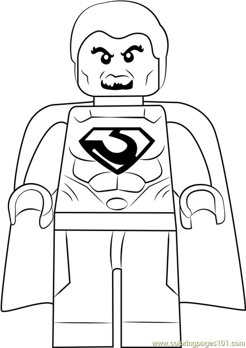 Lego General Zod coloring page