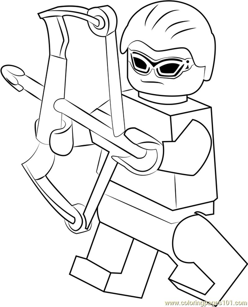 Lego Hawkeye coloring page