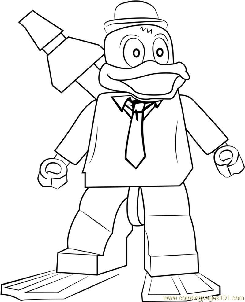 Lego Howard the Duck coloring page