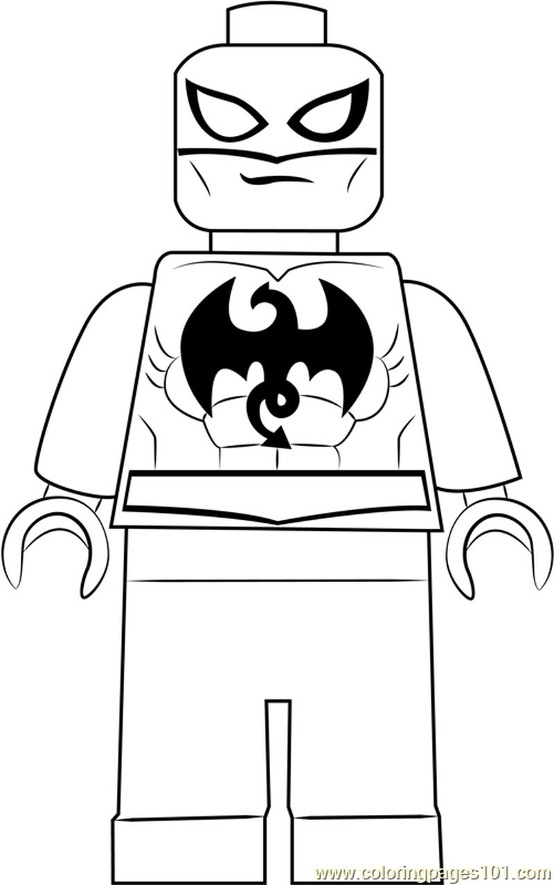 Lego Iron Fist coloring page