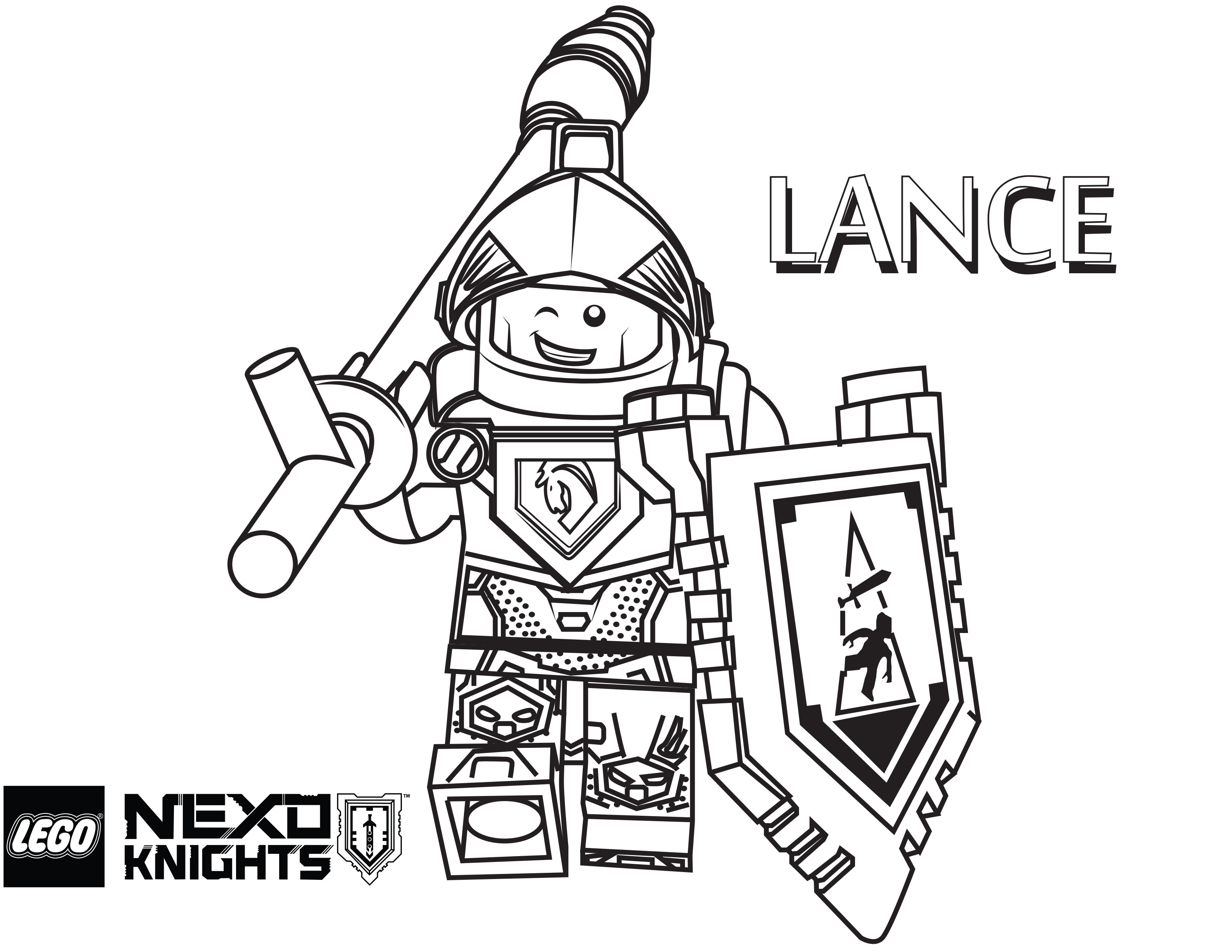 lego knight coloring pages