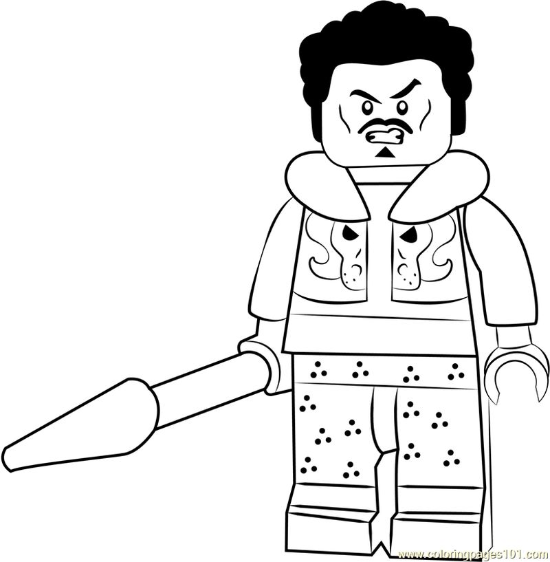 Lego Kraven the Hunter coloring page