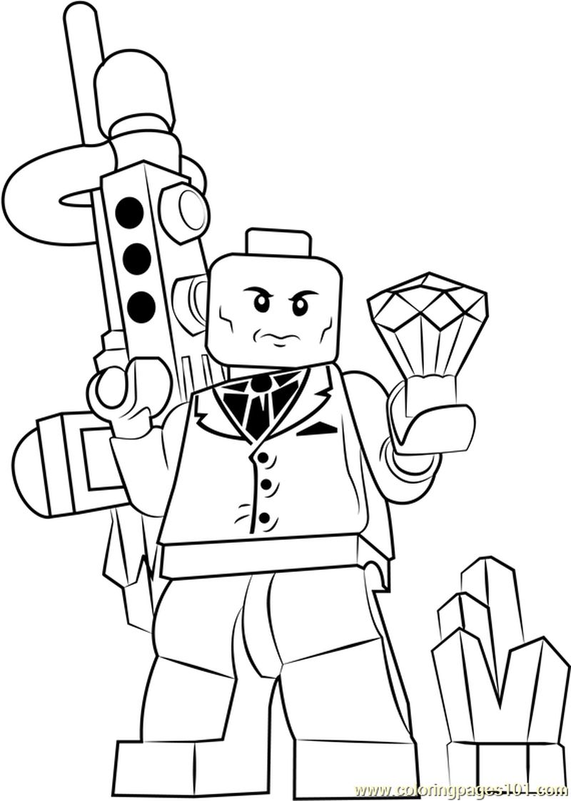 Lego Lex Luthor coloring page