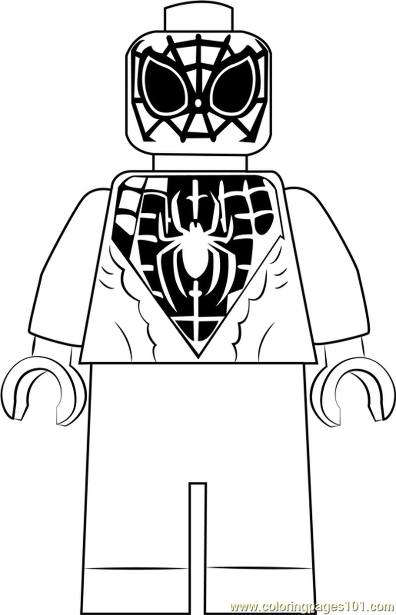 Lego Miles Morales coloring page