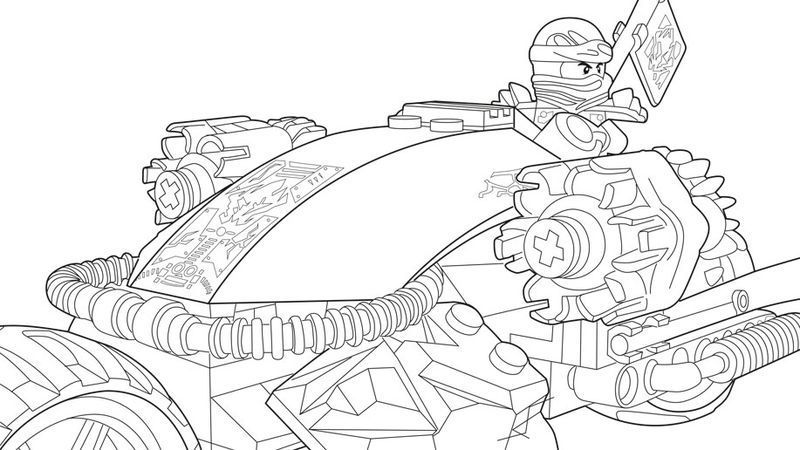 Lego Ninjago Coloring Pages Cole