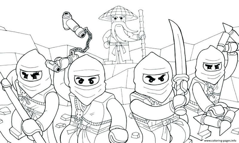 Lego Ninjago Coloring Pages For Kids