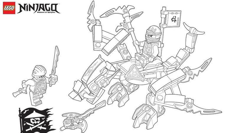 Lego Ninjago Coloring Pages PDF To Improve Your Kid's Coloring Skill ...