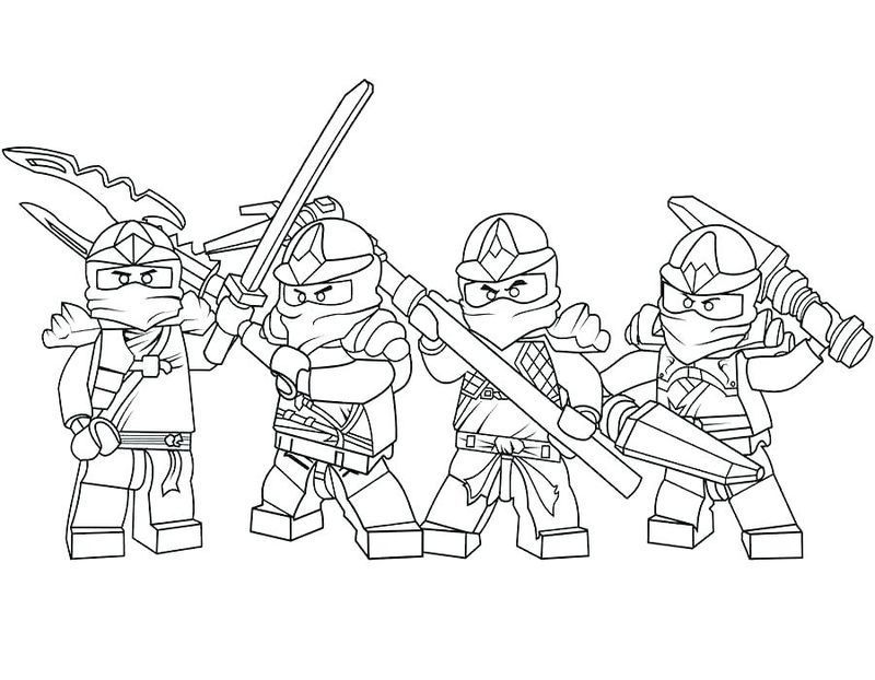 Lego Ninjago Coloring Pages Green Ninja