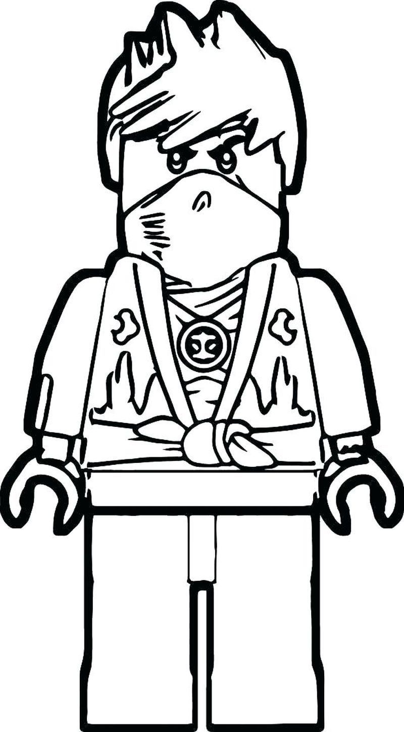 Lego Ninjago Coloring Pages Zane Titanium