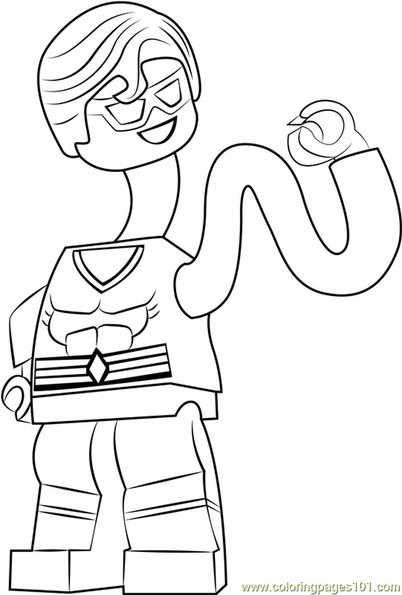 Lego Plastic Man coloring page