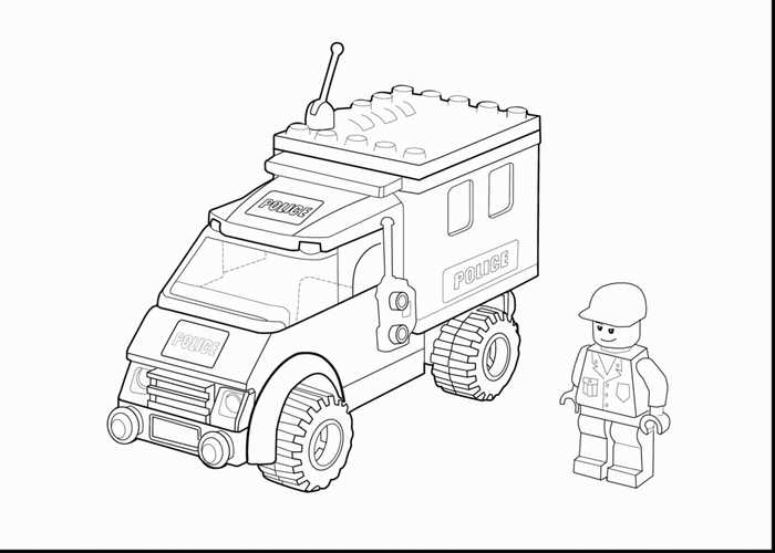 Lego Police Vehicle Coloring Pages