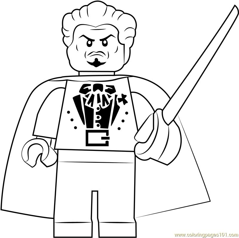 Lego Ras Al Ghul coloring page