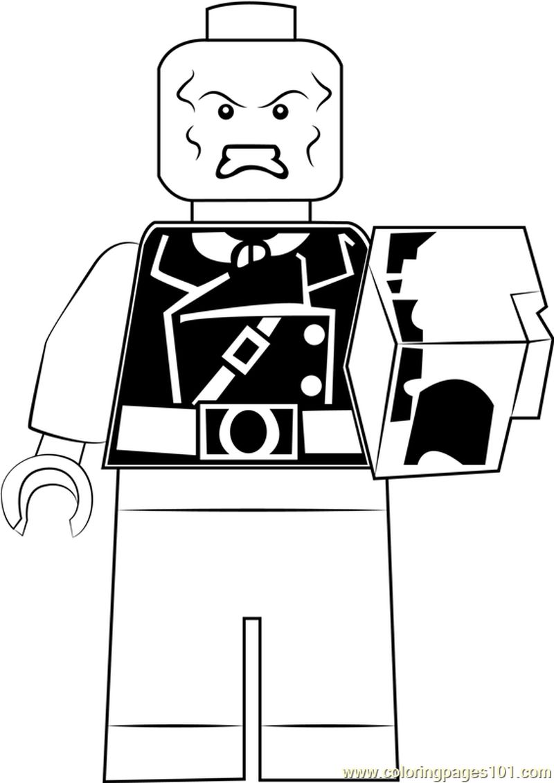 Lego Red Skull coloring page
