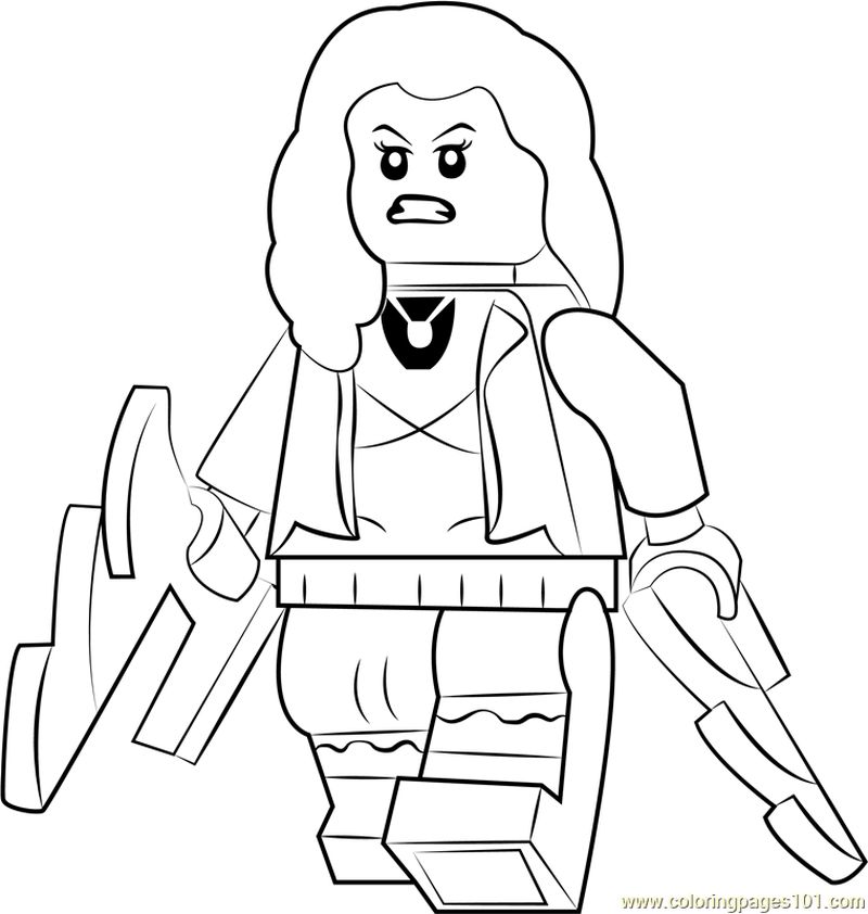 Lego Scarlet Witch coloring page