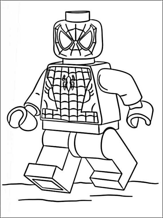 Lego Spiderman Avengers Coloring Pages