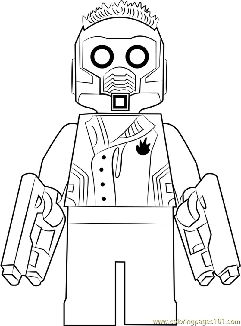 Lego Star Lord coloring page