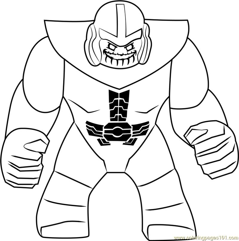 Lego Thanos coloring page