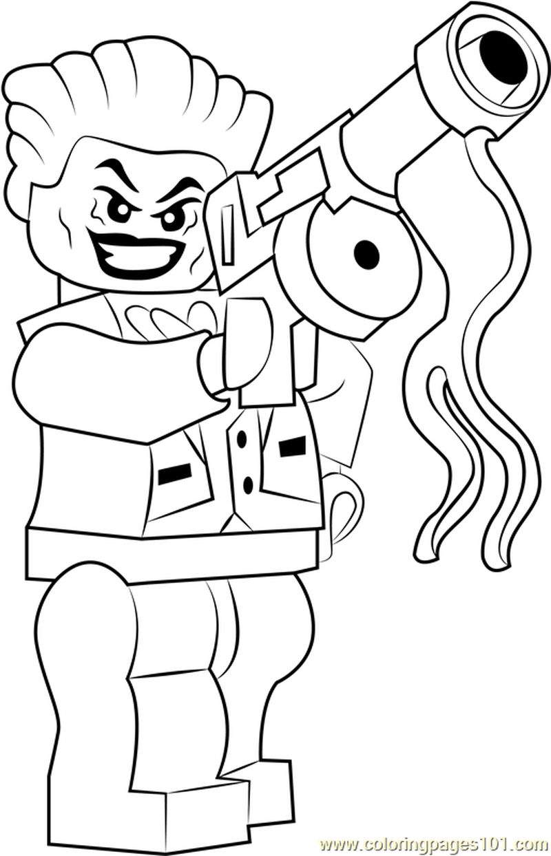 Lego The Joker coloring page