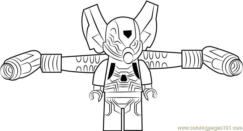 Lego Yellow Jacket coloring page
