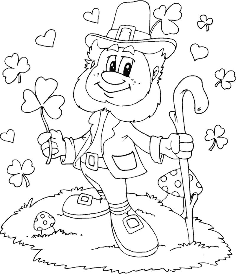 Leprechaun Coloring Pages For Adults