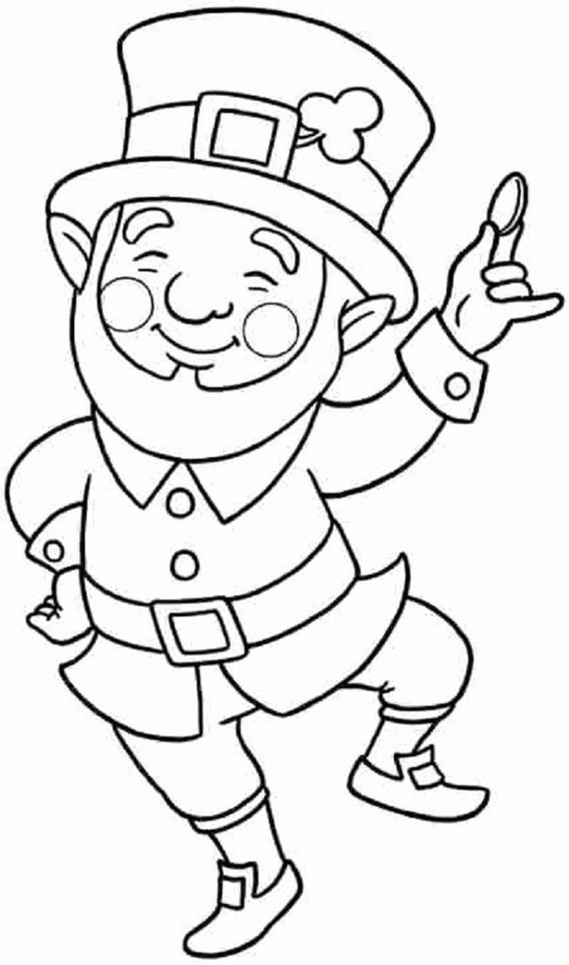 Leprechaun Coloring Pages Printable