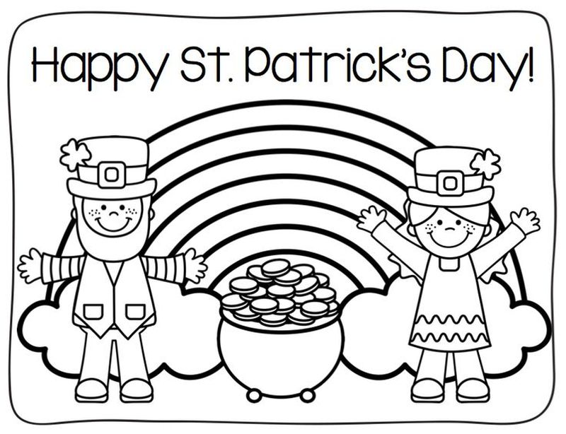 Leprechaun Hat Coloring Pages Free