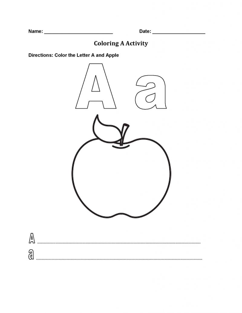 Printable Alphabet Coloring Pages PDF - Coloringfolder.com