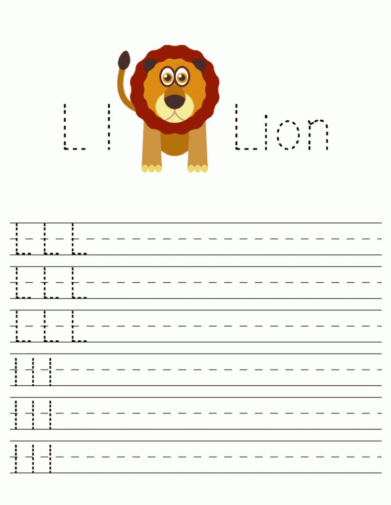 Letter L Alphabet Worksheet
