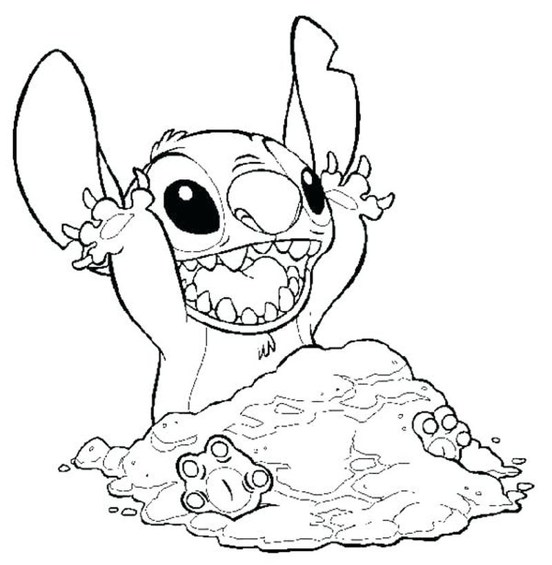 Lilo And Stitch Christmas Coloring Pages