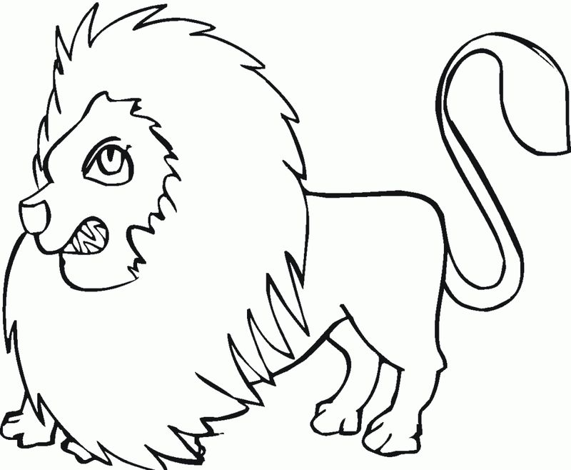 Lion Coloring Page Images