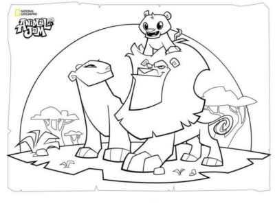 Lion Family Animal Jam Coloring Pages