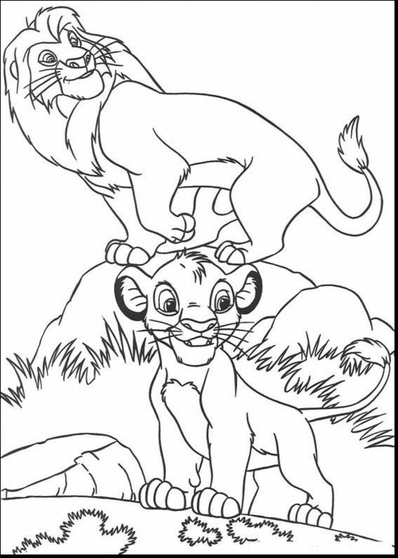 Lion King Coloring Pages Game