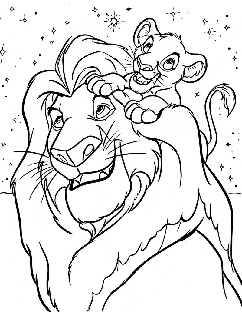 Lion King Coloring Pages Mufasa