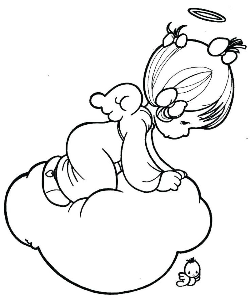 Little Boy Angel Coloring Pages
