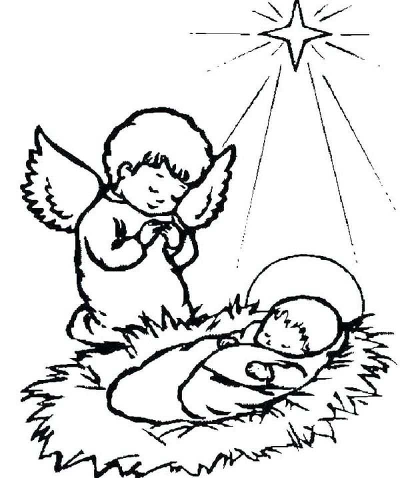 Little Girl Angel Coloring Pages