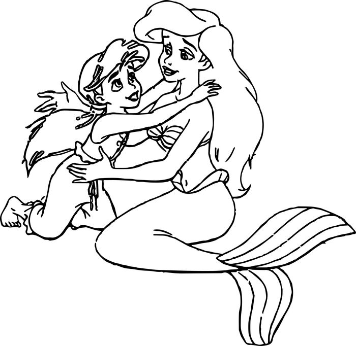Little Mermaid Melody Coloring Pages