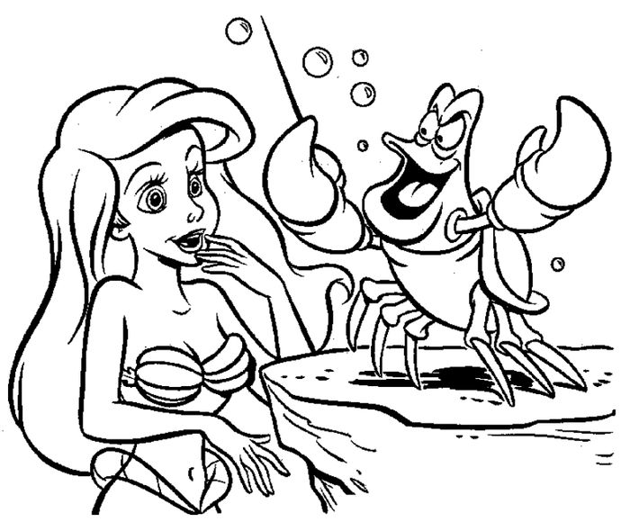 Little Mermaid Coloring Pages For Adults