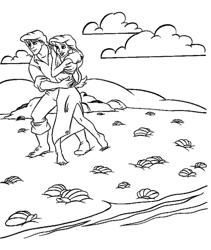 Little Mermaid Coloring Pages Free