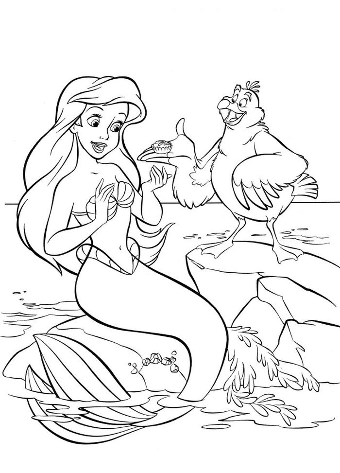 Little Mermaid Coloring Pages Online