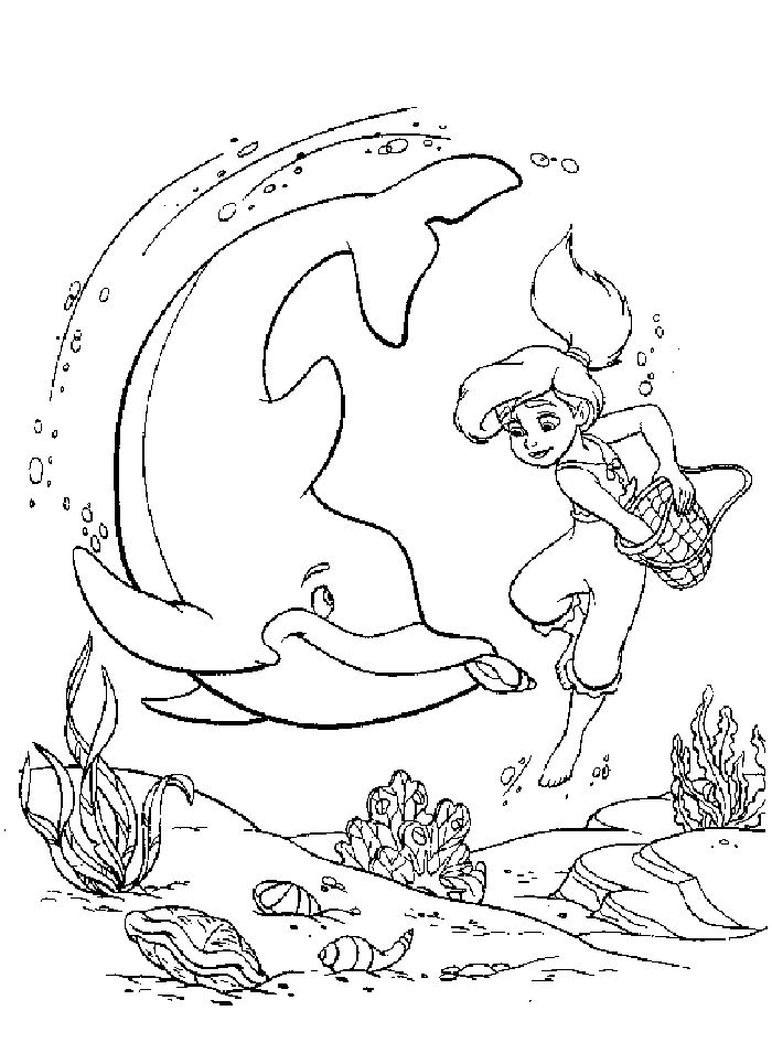 Little Mermaid Melody Coloring Pages