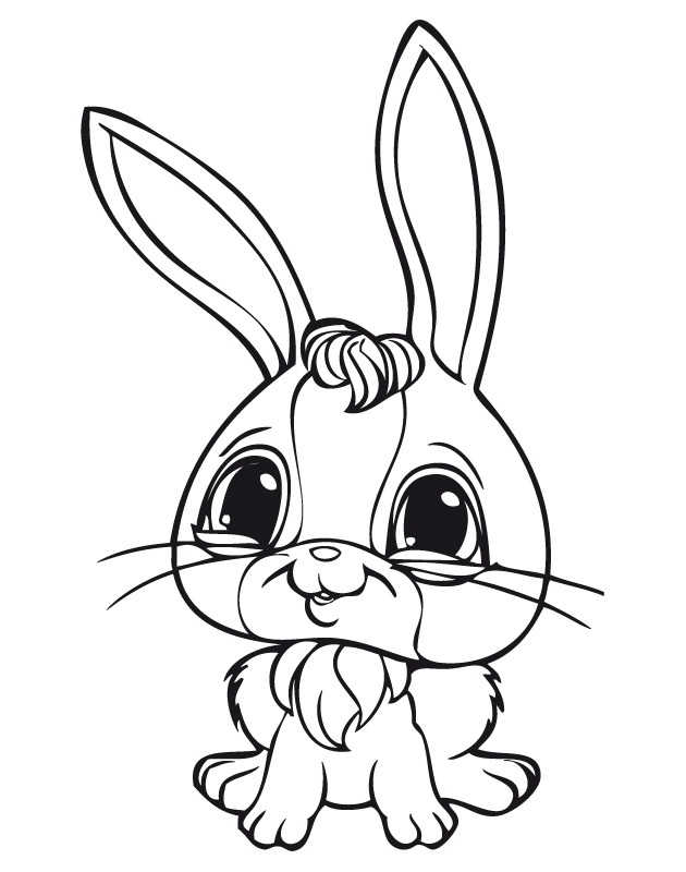 Littlest Pet Shop Bunny Coloring Pages 1