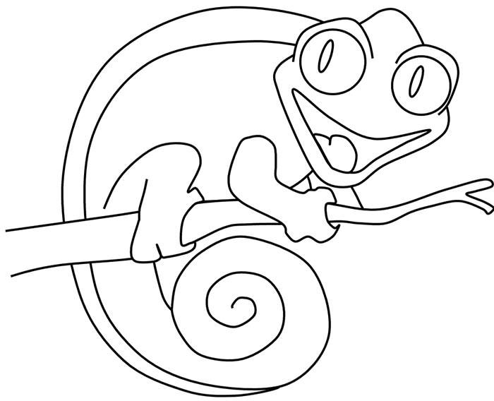 Lizard Coloring Pages For Kids Silly
