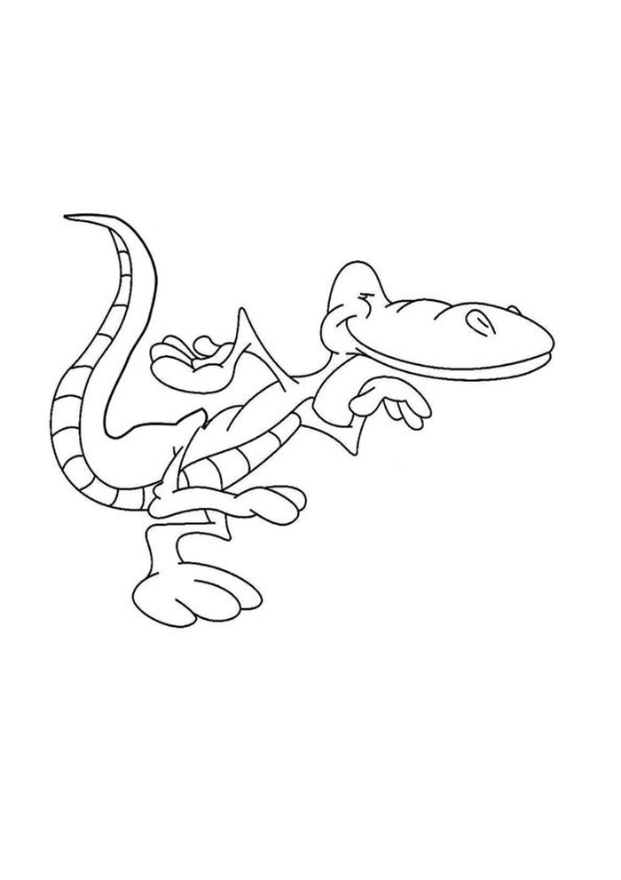 Lizard Coloring Pages For Kids