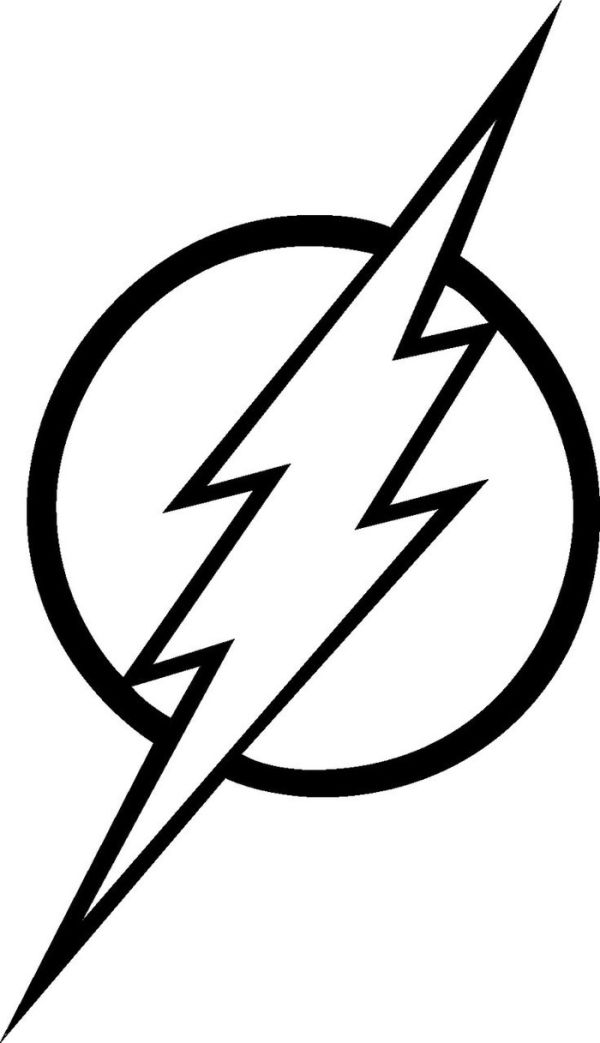 Logo the flash coloring pages