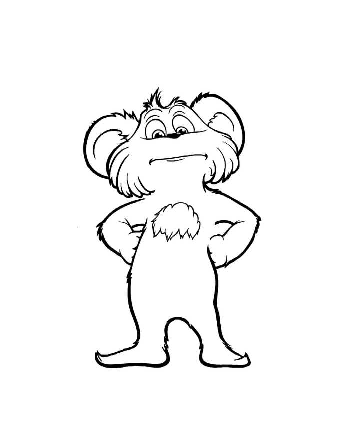 the lorax characters coloring pages